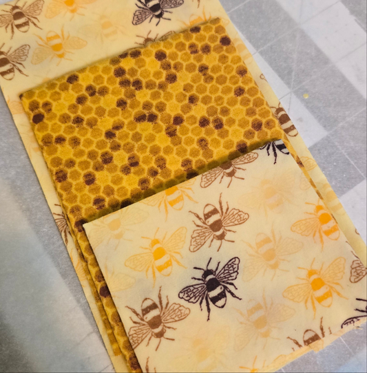 Beeswax Food Wrap - Pack of 3