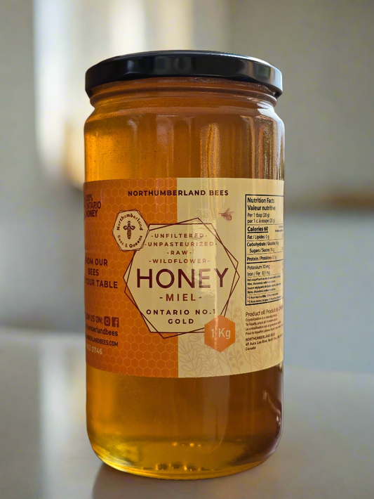 Wildflower Honey - 1Kg - Local Ontario Honey - Fall 2025