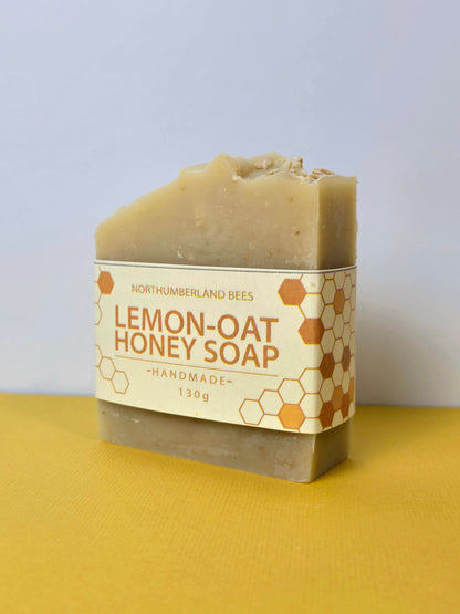 Lemon-Oat Honey Soap Bar