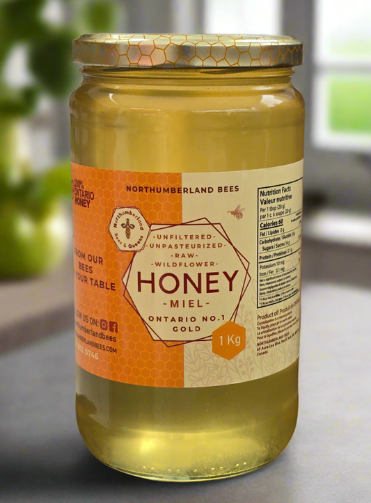 Wildflower Honey - 1Kg - Local Ontario Honey - Summer 2025
