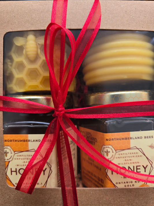 Honey and Beeswax Candles Gift Box